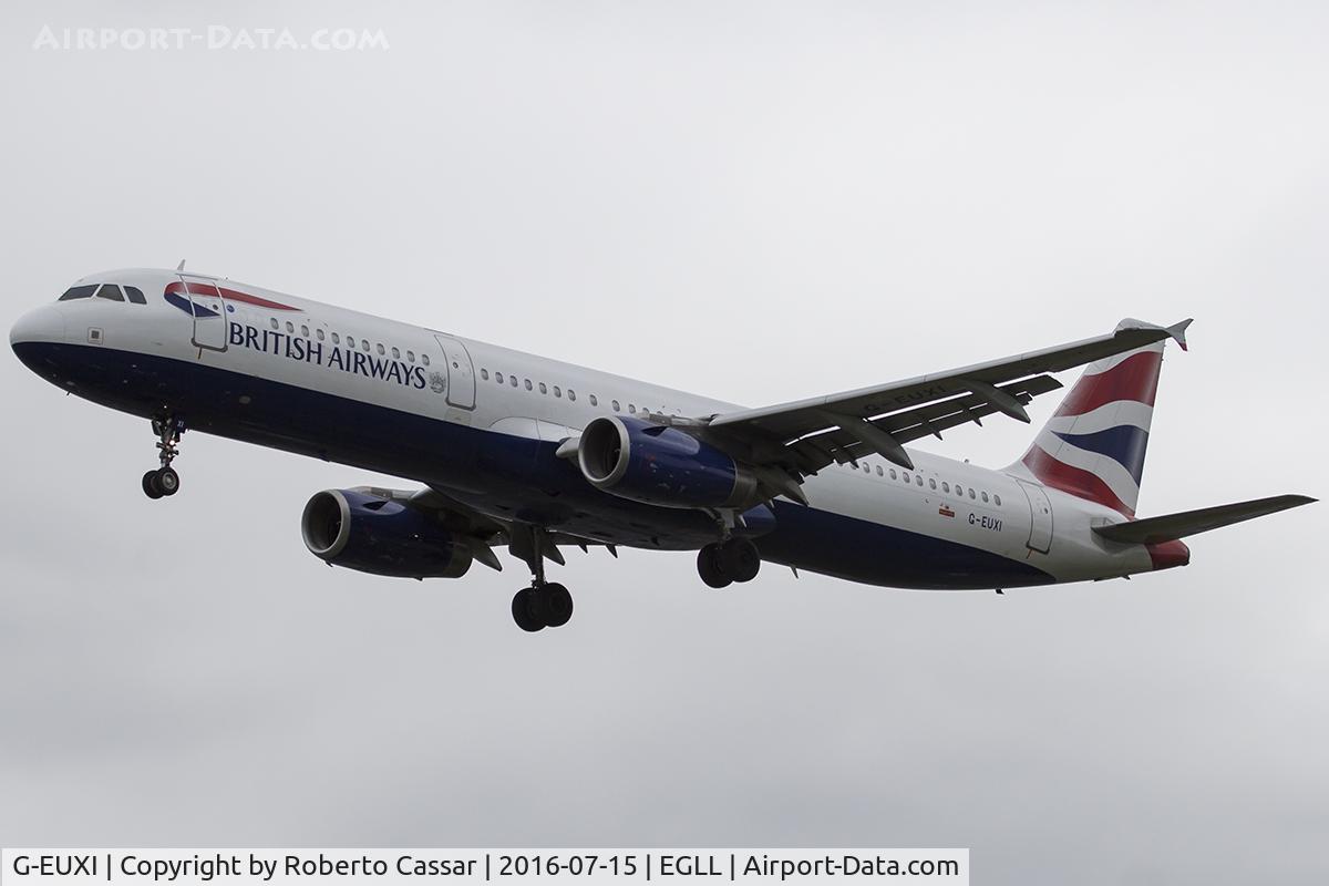 G-EUXI, 2005 Airbus A321-231 C/N 2536, Heathrow 2016