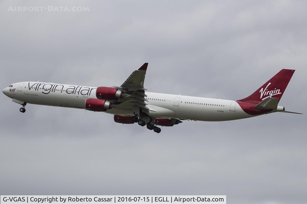 G-VGAS, 2005 Airbus A340-642 C/N 639, Heathrow 2016
