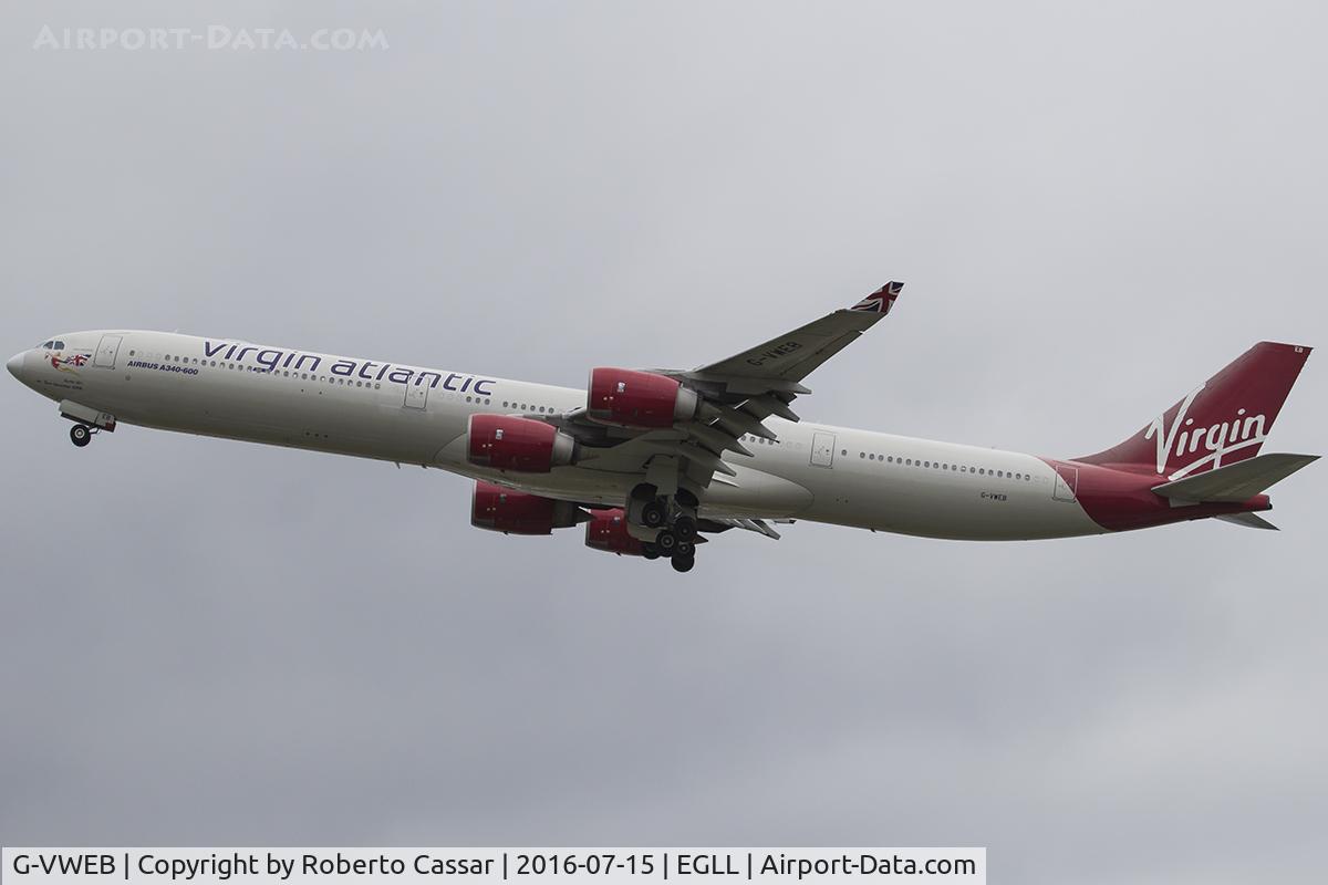 G-VWEB, 2006 Airbus A340-642 C/N 787, Heathrow 2016