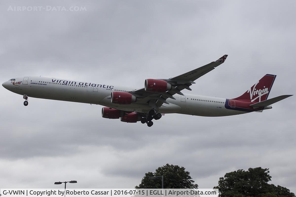 G-VWIN, 2006 Airbus A340-642 C/N 736, Heathrow 2016