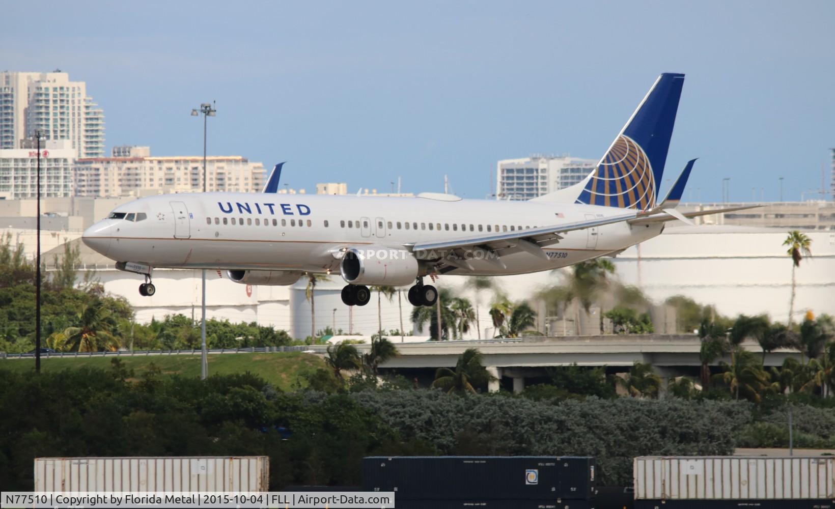 N77510, 2008 Boeing 737-824 C/N 32828, United