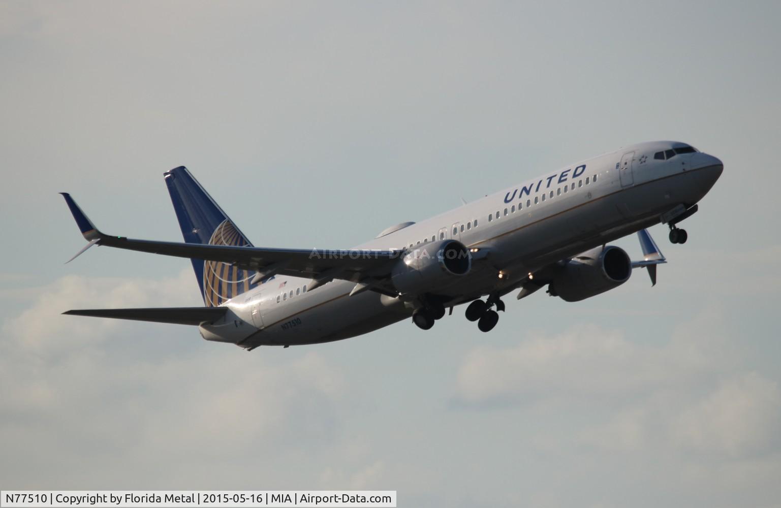 N77510, 2008 Boeing 737-824 C/N 32828, United