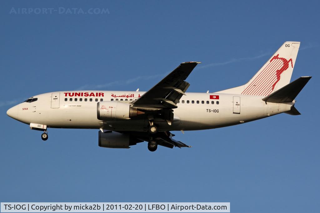 TS-IOG, 1992 Boeing 737-5H3 C/N 26639, Landing
