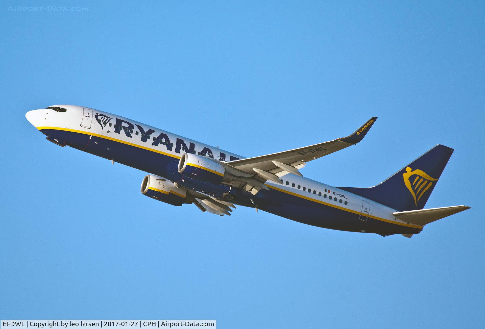 EI-DWL, 2007 Boeing 737-8AS C/N 33618, Copenhagen 27.1.2017