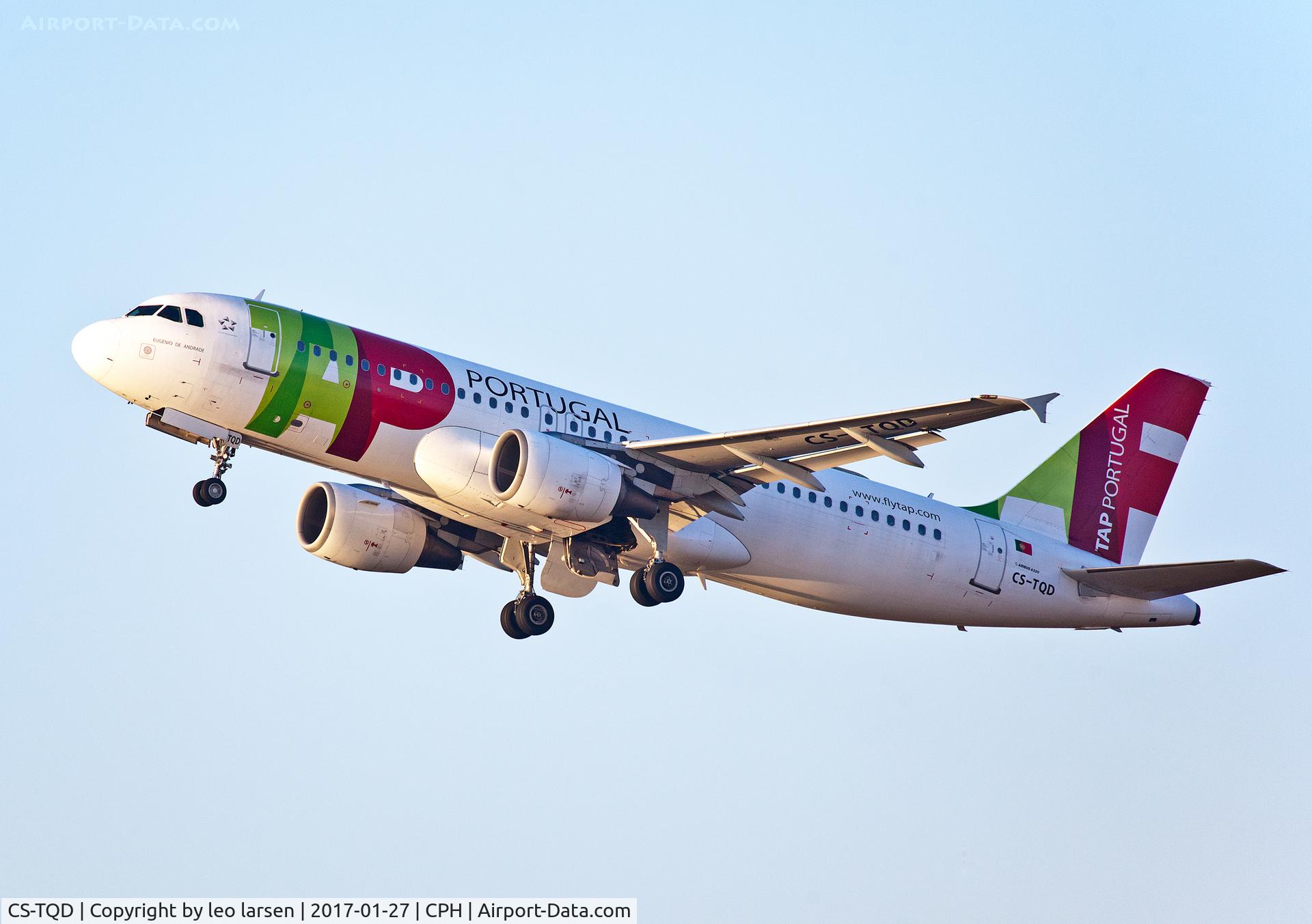 CS-TQD, 1999 Airbus A320-214 C/N 0870, Copenhagen 27.1.2017