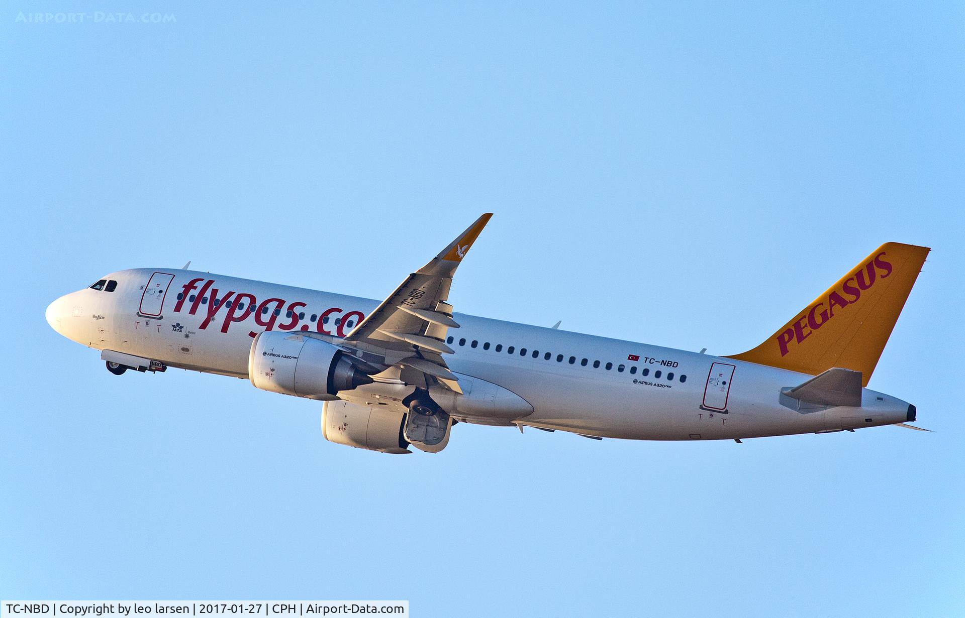 TC-NBD, 2016 Airbus A320-251N C/N 7162, Copenhagen 27.1.2017