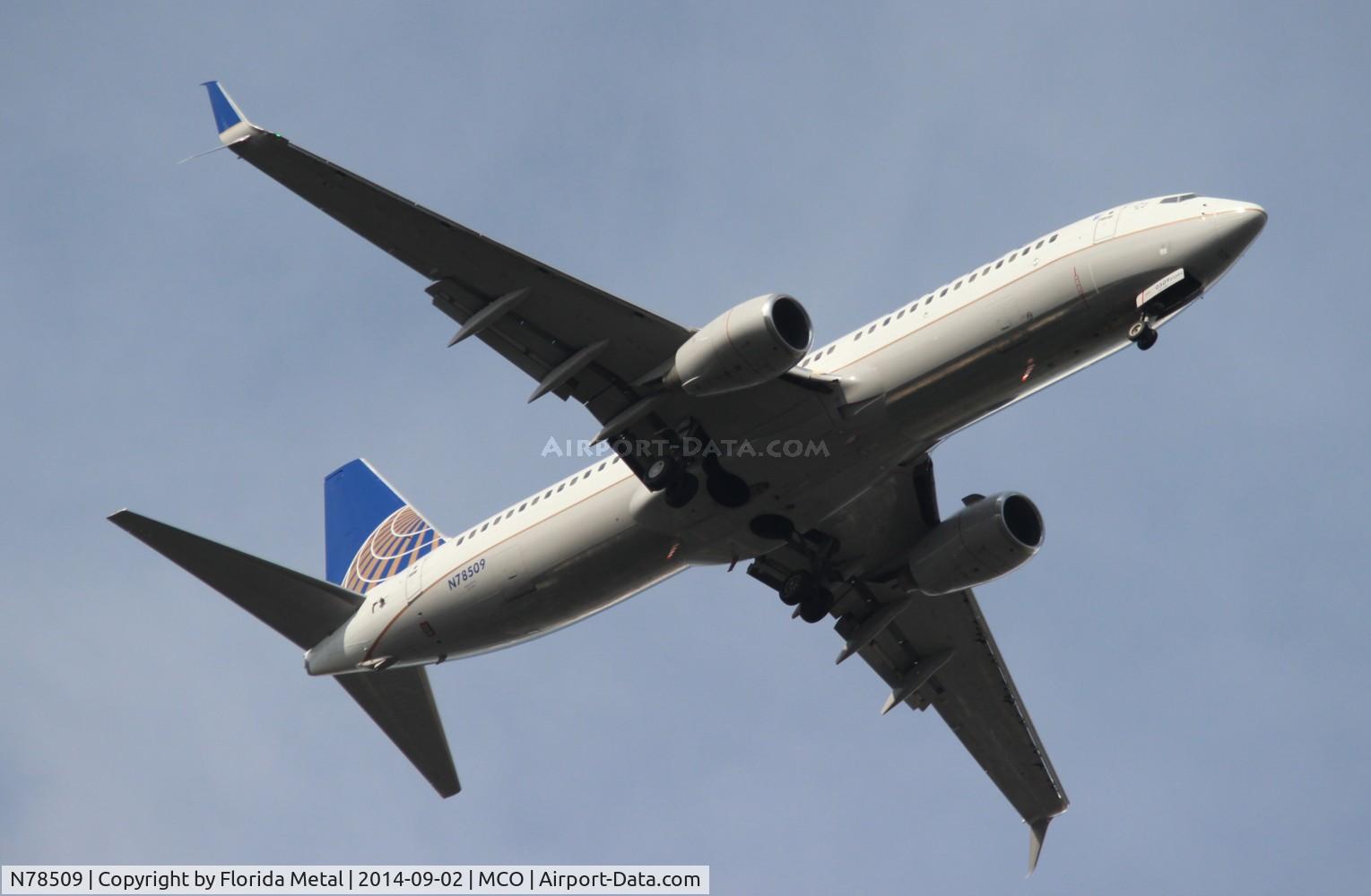 N78509, 2008 Boeing 737-824 C/N 31638, United