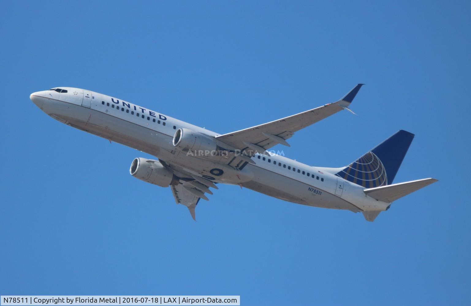 N78511, 2008 Boeing 737-824 C/N 33459, United