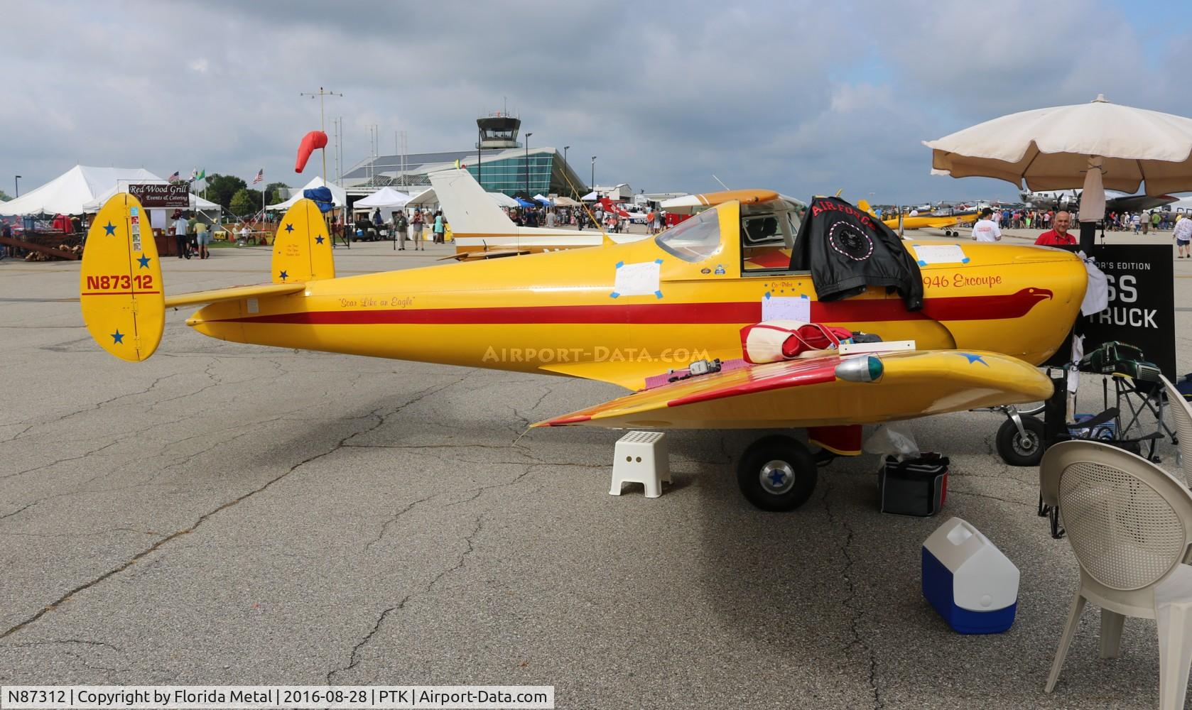 N87312, 1946 Erco 415D Ercoupe C/N 485, Ercoupe 415
