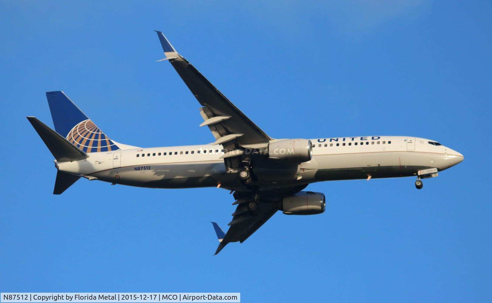 N87512, 2008 Boeing 737-824 C/N 33458, United