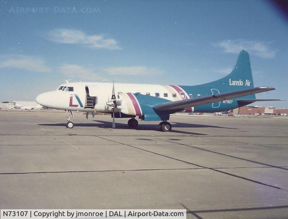 N73107, 1952 Convair 580 C/N 8, Converted to Convair 580 - Scanned from Print