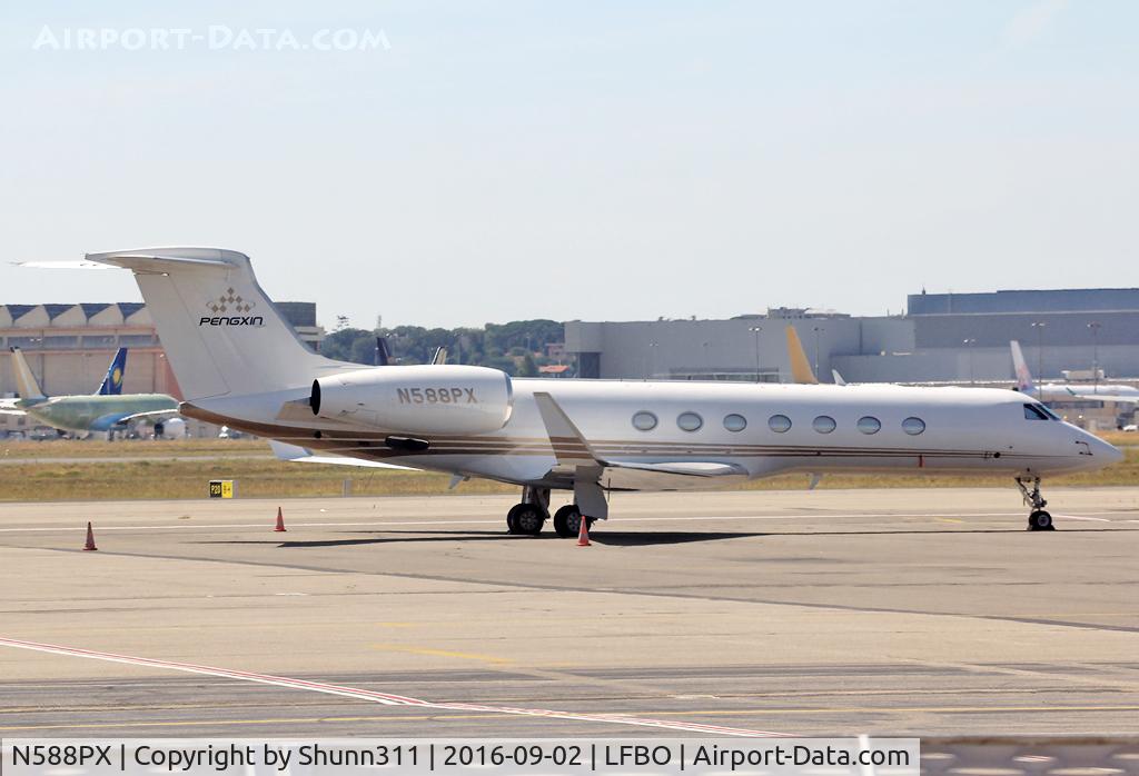 N588PX, Gulfstream Aerospace GV-SP (G550) C/N 5467, Parked at the General Aviation area...
