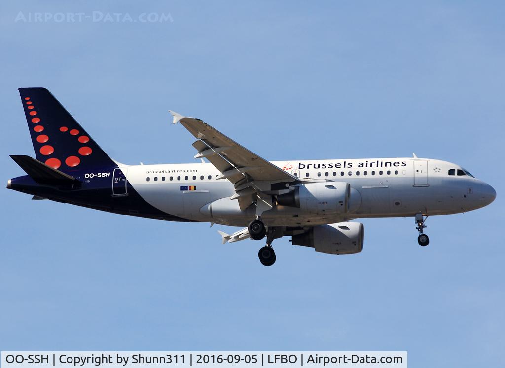 OO-SSH, 2006 Airbus A319-112 C/N 2925, Landing rwy 32L