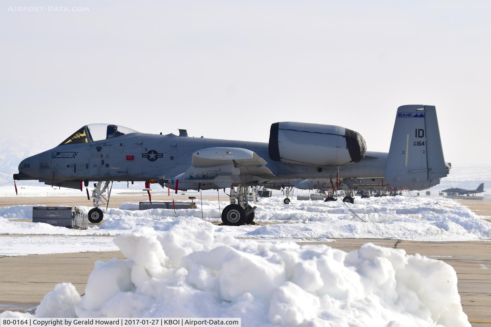 80-0164, 1980 Fairchild Republic OA-10A Thunderbolt II C/N A10-0515, Still some snow around.