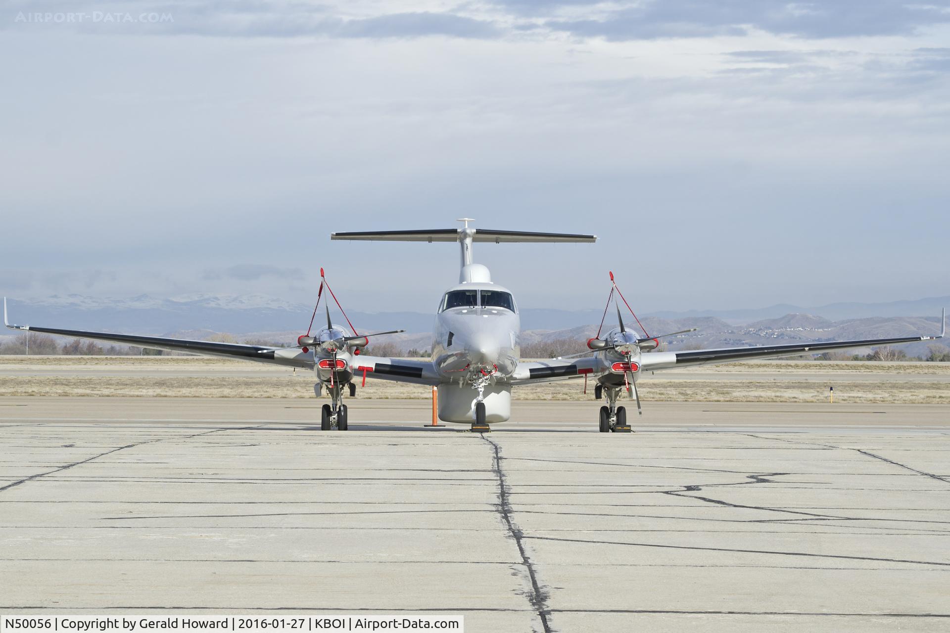 N50056, 2014 Hawker Beechcraft Corp B300C King Air C/N FM-56, Parked on south GA ramp.