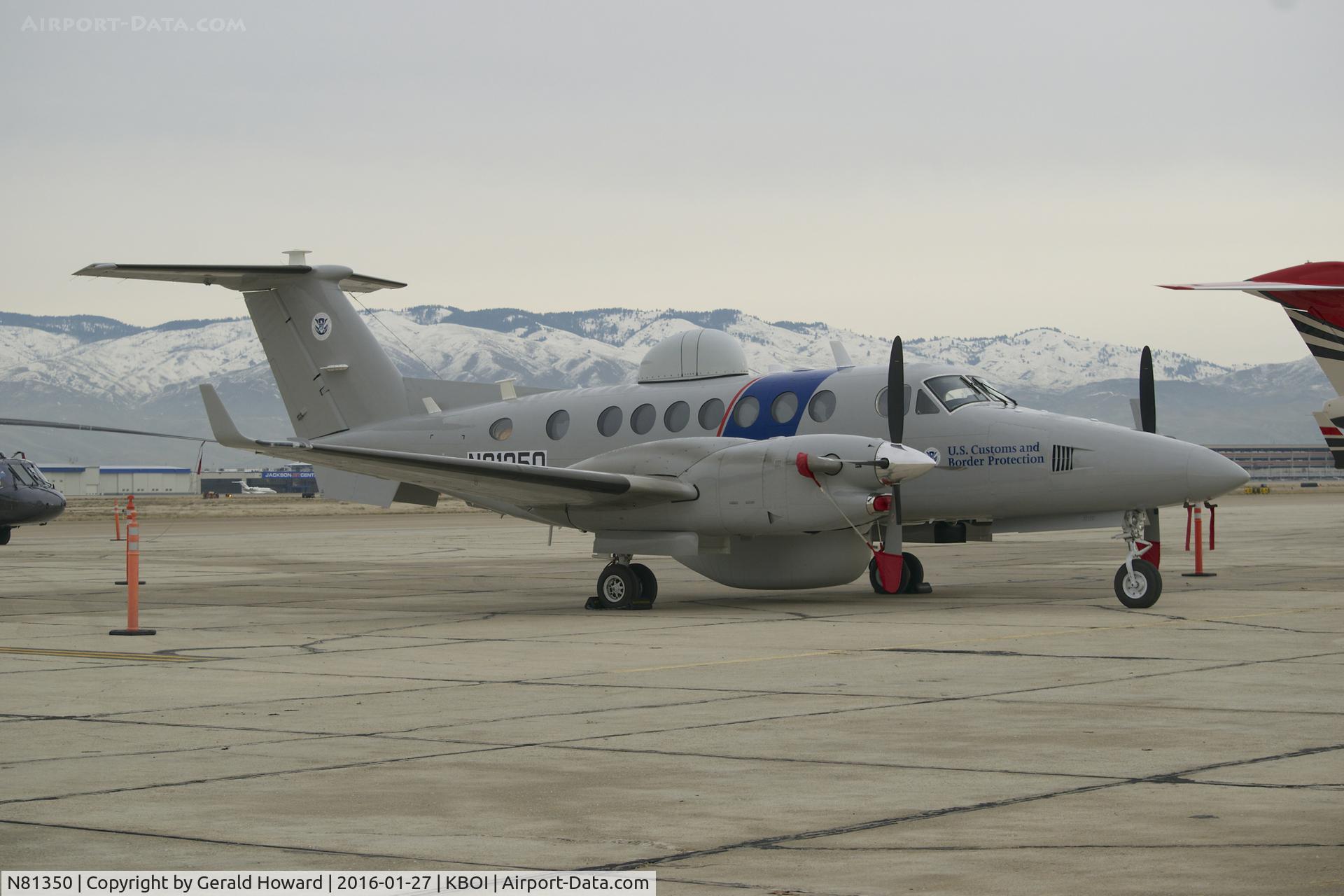 N81350, Hawker Beechcraft 350ER King Air (B300CER) C/N FL-770, Parked on south GA ramp.