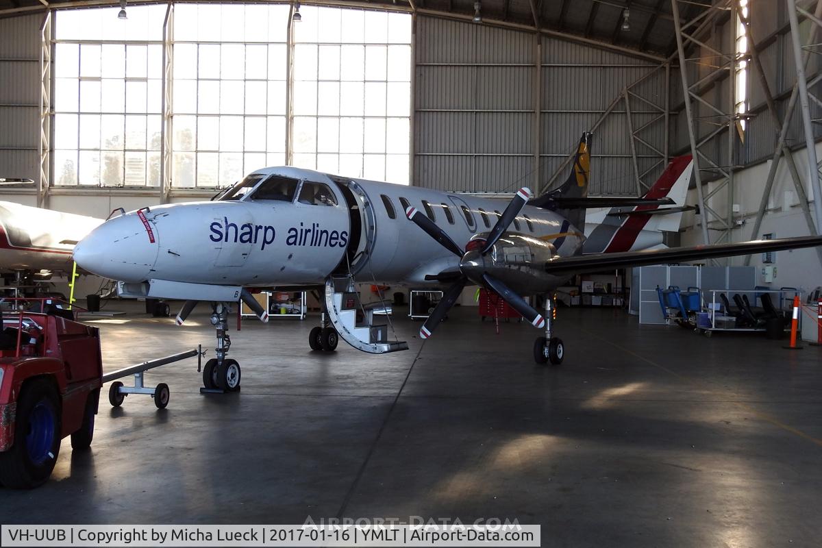 VH-UUB, 1996 Fairchild SA-227DC Metro 23 C/N DC-894B, In the Sharp Airlines hangar