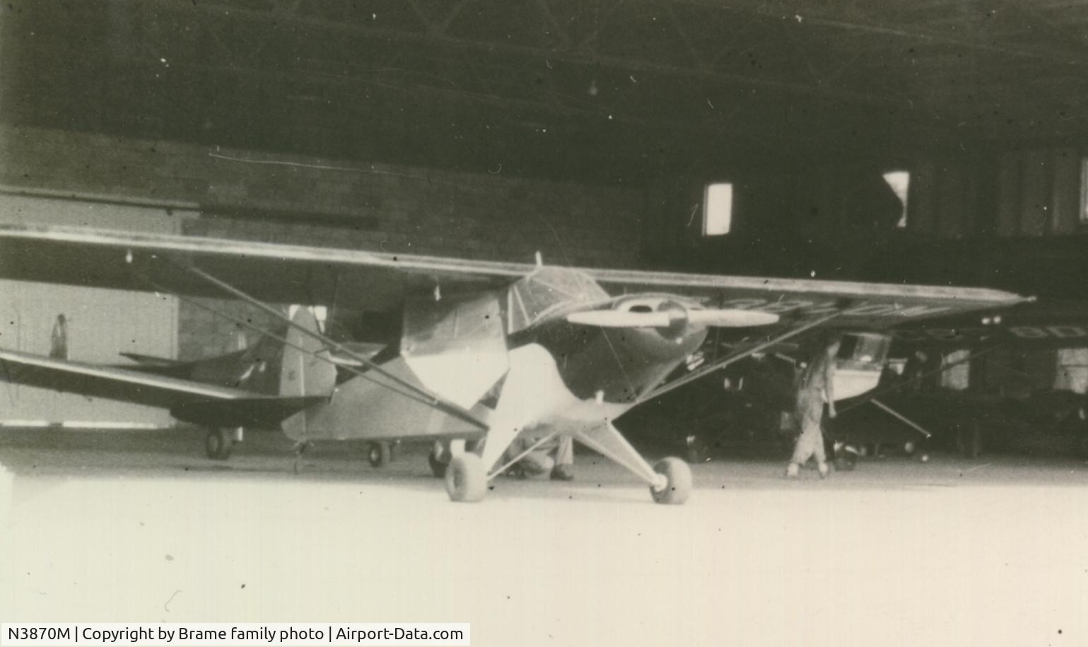 N3870M, 1947 Piper PA-12 Super Cruiser C/N 12-2789, Paducah, KY 1950s