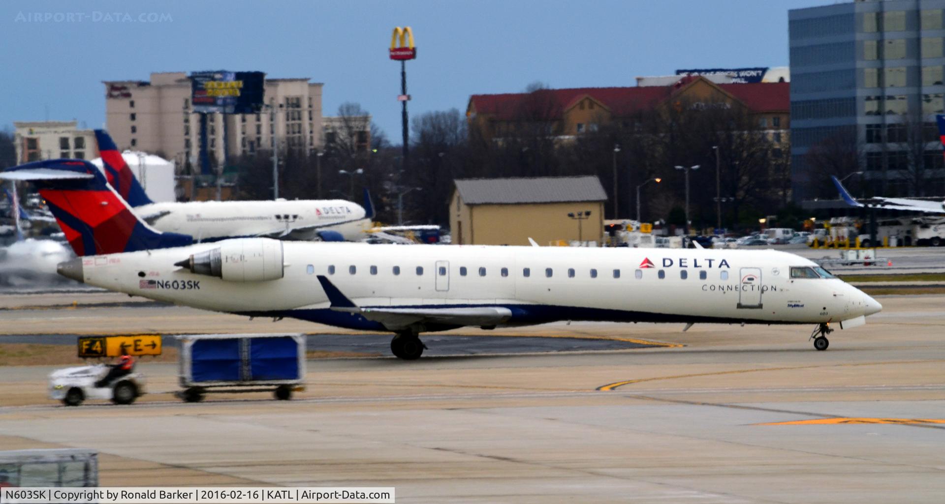 N603SK, 2006 Bombardier CRJ-702 (CL-600-2C10) Regional Jet C/N 10248, Taxi Atlanta