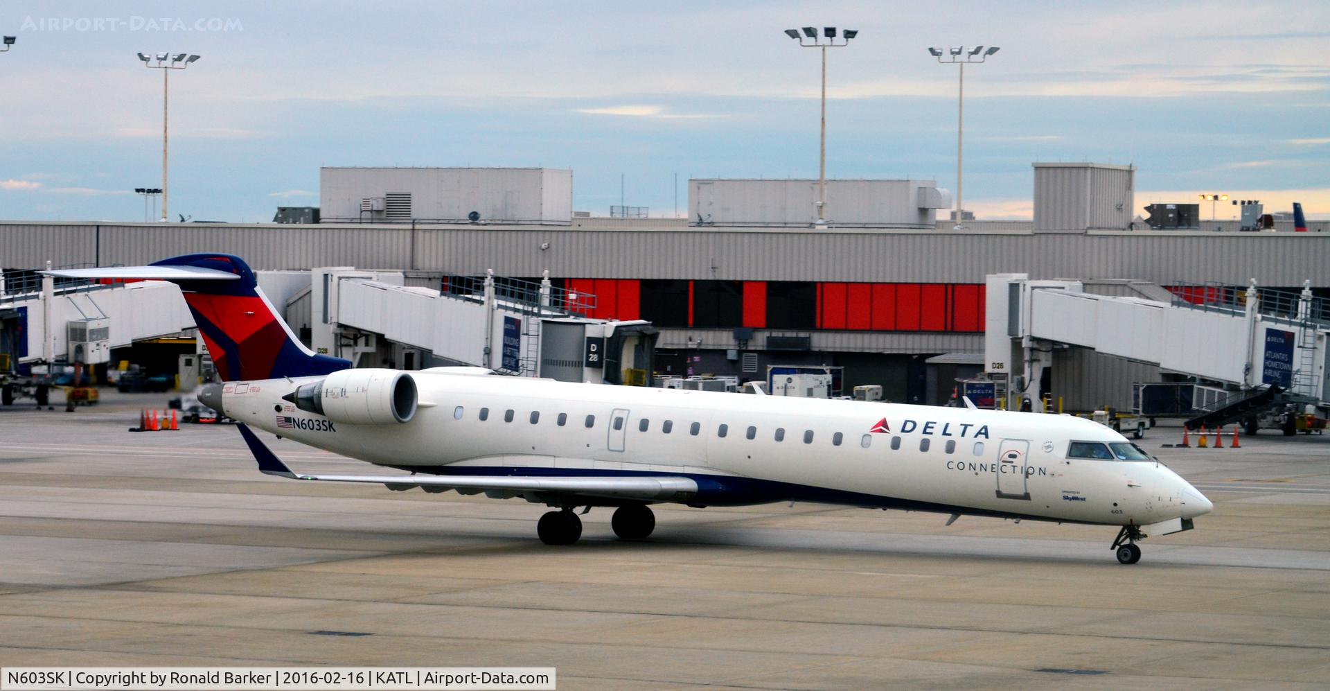 N603SK, 2006 Bombardier CRJ-702 (CL-600-2C10) Regional Jet C/N 10248, Taxi Atlanta