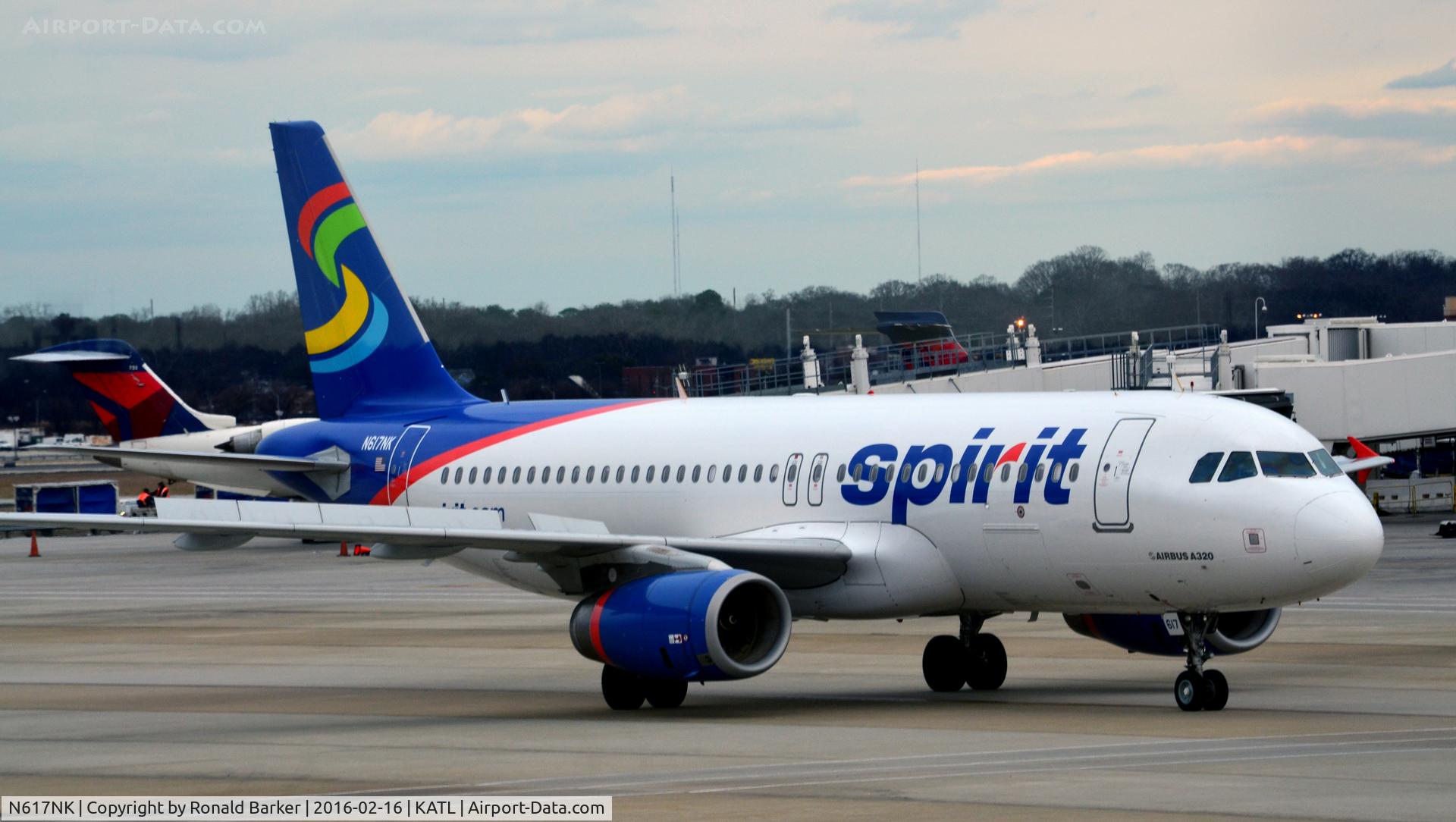 N617NK, 2012 Airbus A320-232 C/N 5387, Taxi Atlanta