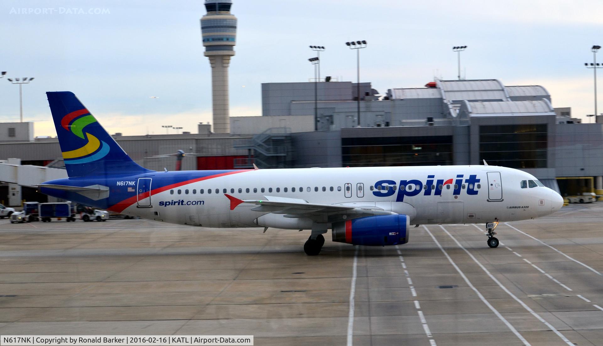 N617NK, 2012 Airbus A320-232 C/N 5387, Taxi Atlanta