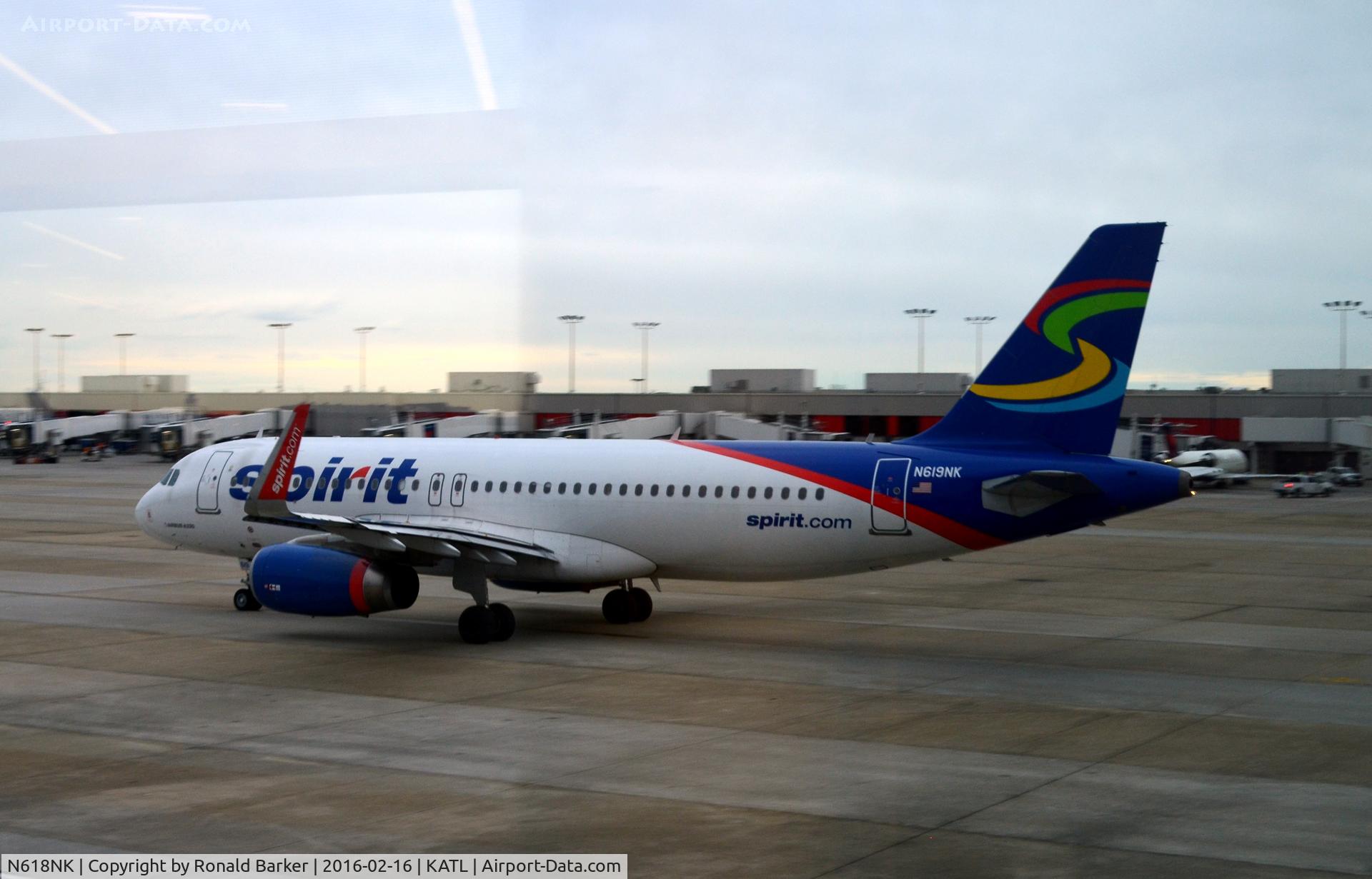 N618NK, 2012 Airbus A320-232 C/N 5458, Taxi Atlanta