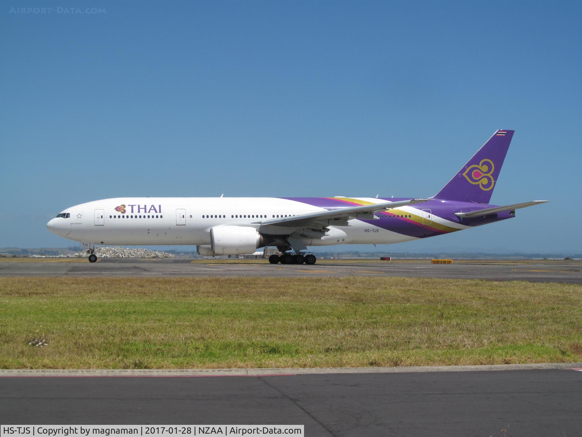 HS-TJS, 2006 Boeing 777-2D7/ER C/N 34587/595, taken from car park by taxyway