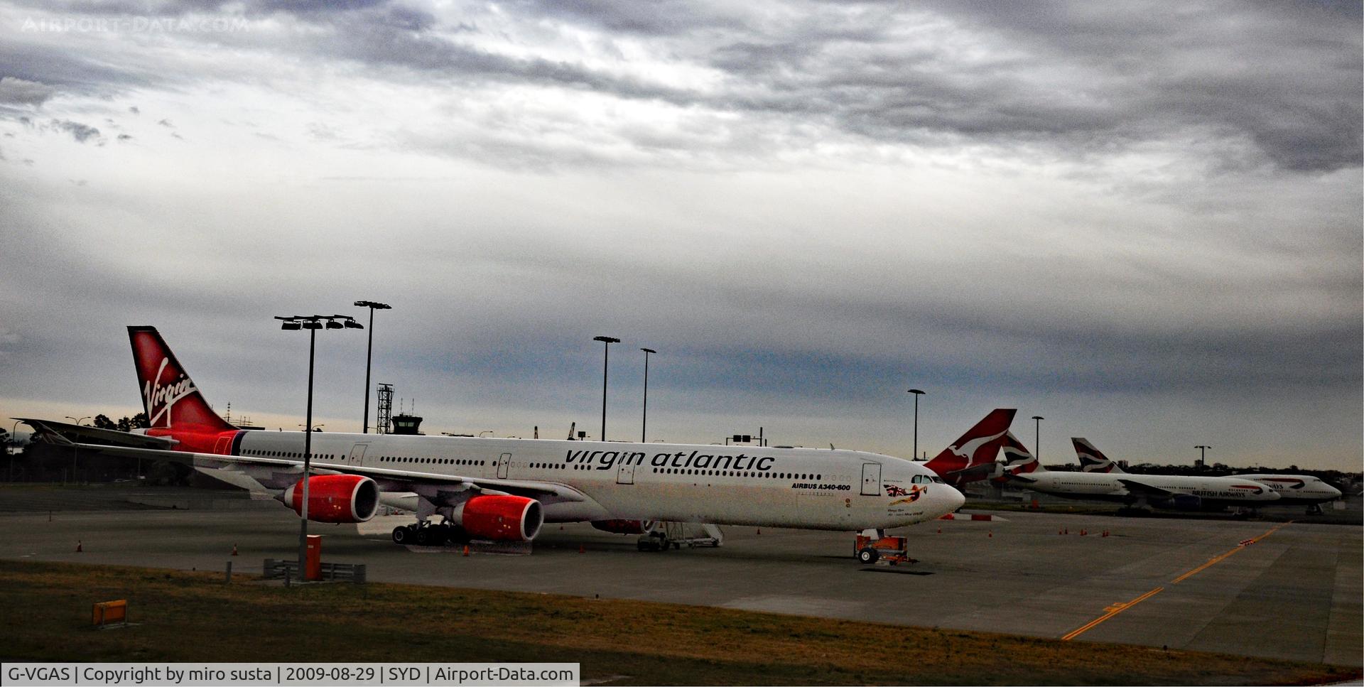 G-VGAS, 2005 Airbus A340-642 C/N 639, Virgin Atlantic Airbus A340-642 Airplane, Sydney