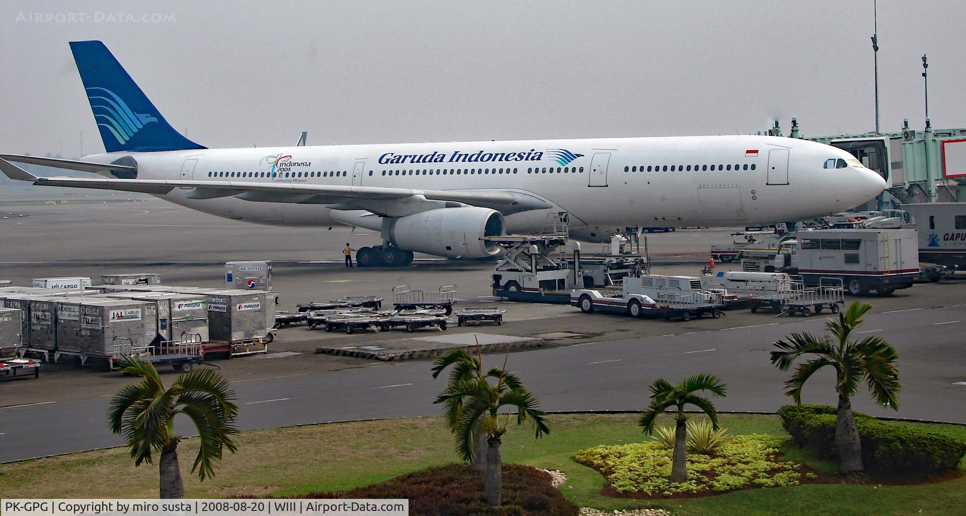 PK-GPG, 1997 Airbus A330-341 C/N 165, Garuda Indonesia Airbus A330-341 Airplane, Jakarta