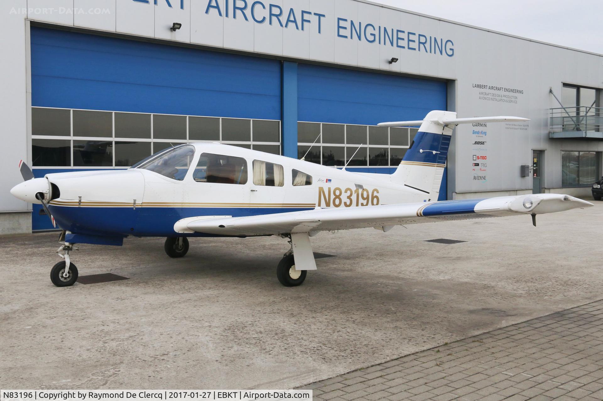 N83196, 1980 Piper PA-28RT-201 Arrow IV C/N 28R-8118045, Parked at Wevelgem.
