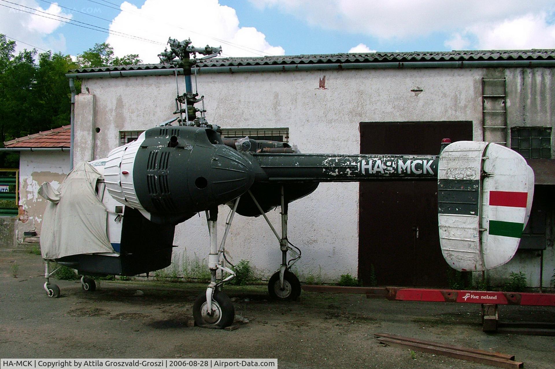 HA-MCK, 1974 Kamov Ka-26 Hoodlum C/N 7404408, Pilisjászfalu outskirts of town, an agricultural colony in the courtyard, Hungary