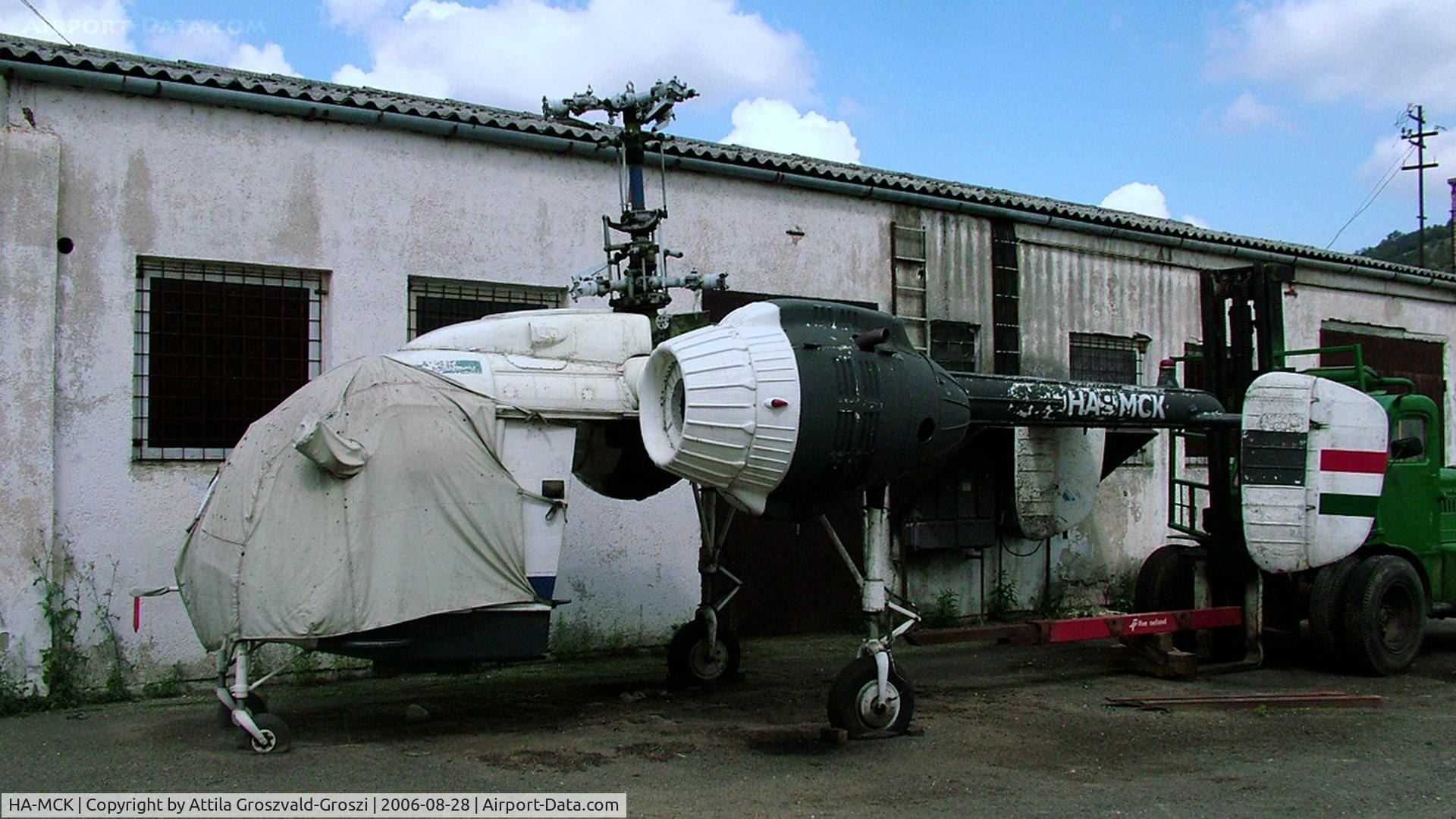 HA-MCK, 1974 Kamov Ka-26 Hoodlum C/N 7404408, Pilisjászfalu outskirts of town, an agricultural colony in the courtyard, Hungary