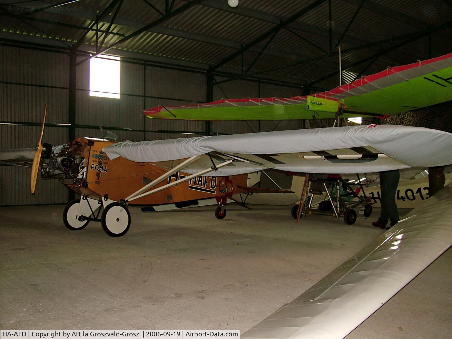 HA-AFD, 2005 Váradi László L-2 Roma replica C/N 001, Atkár Airfield, Hungary