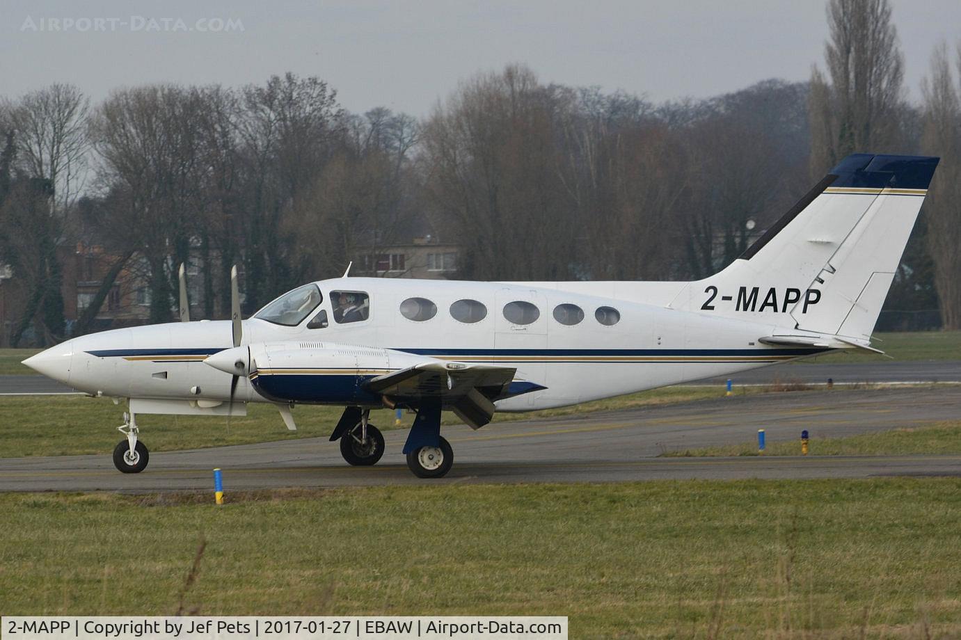 2-MAPP, 1976 Cessna 421C Golden Eagle C/N 421C0142, Taxiing at Antwerp Airport.