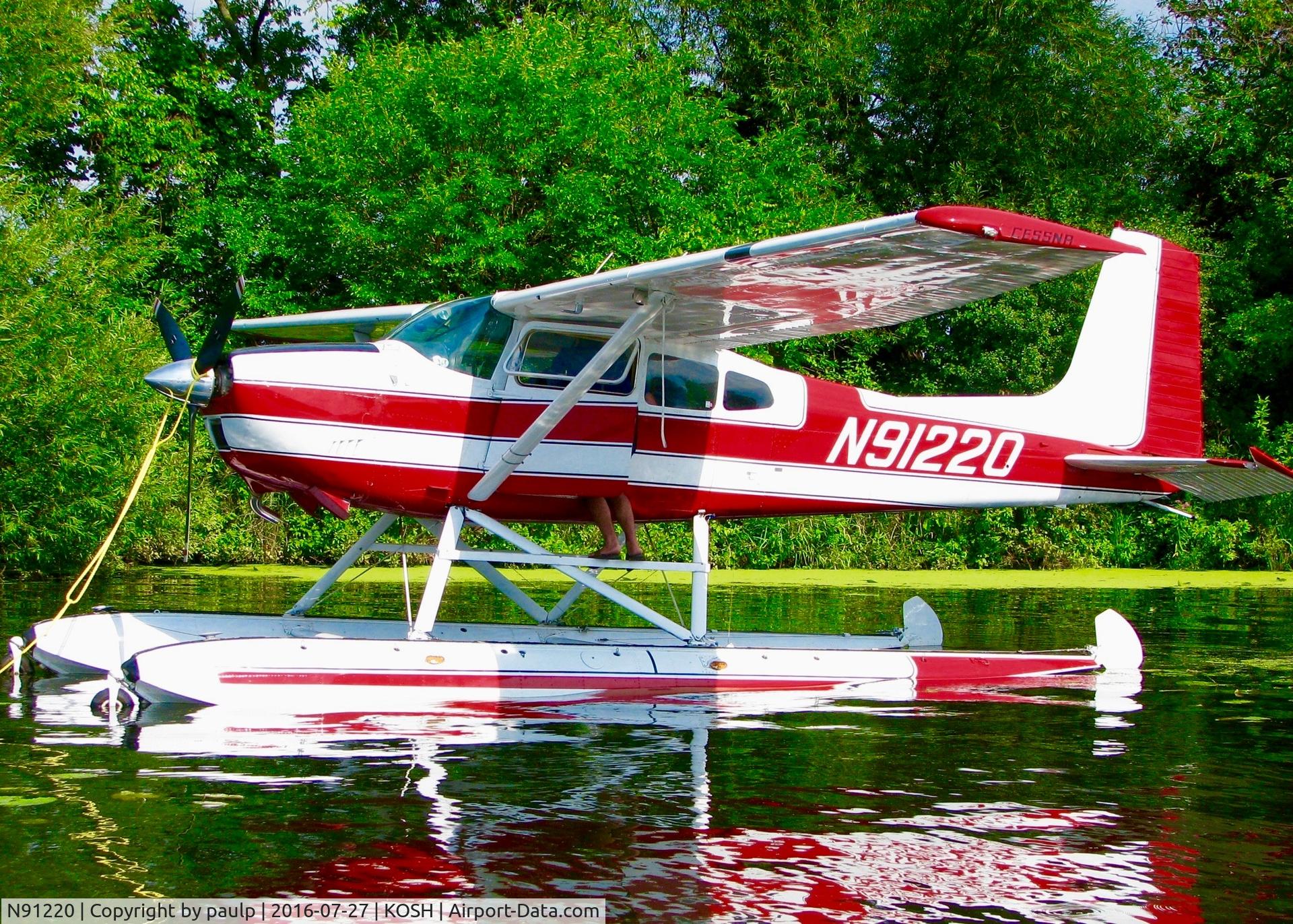 N91220, 1968 Cessna 180H Skywagon C/N 18052007, At Oshkosh.