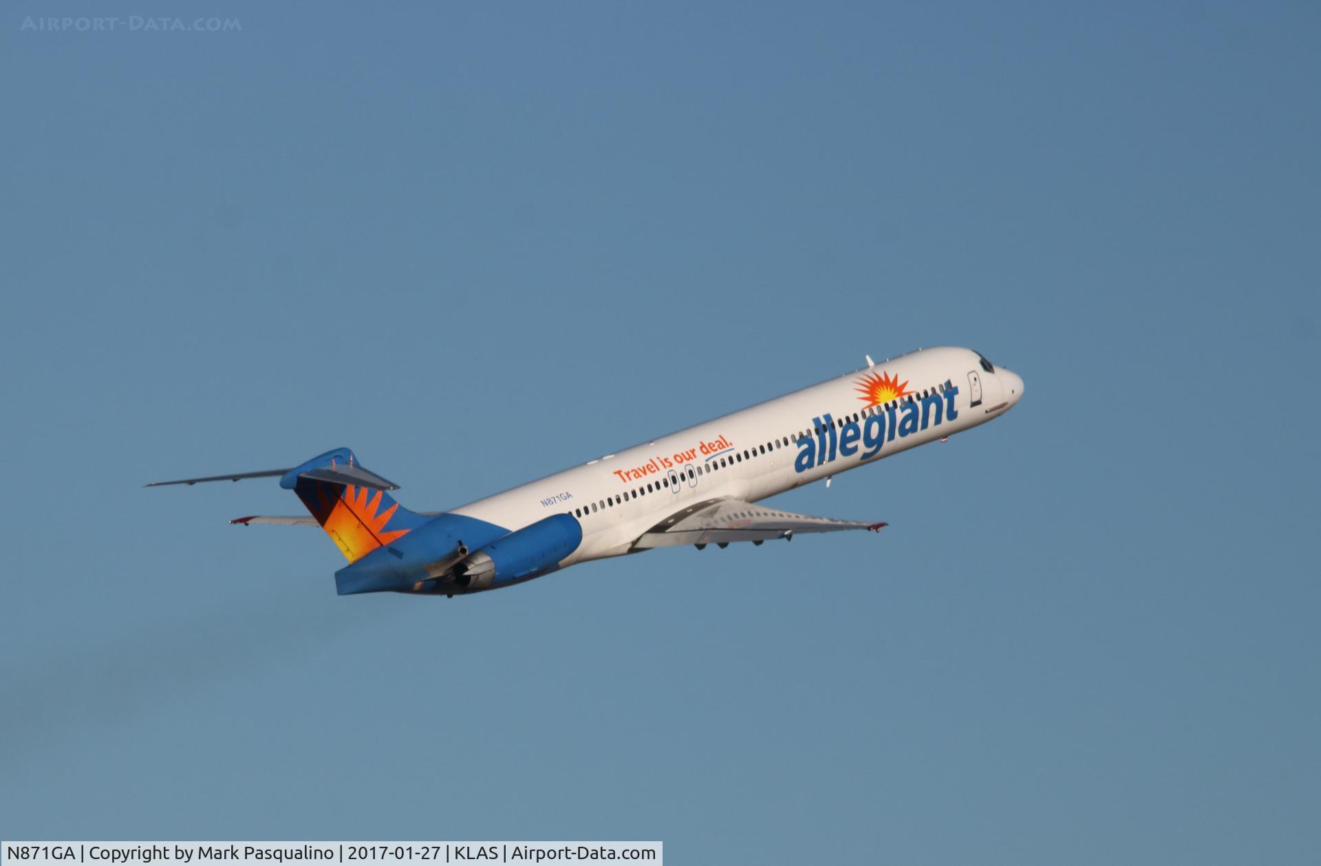 N871GA, 1996 McDonnell Douglas MD-83 (DC-9-83) C/N 53192, MD-83