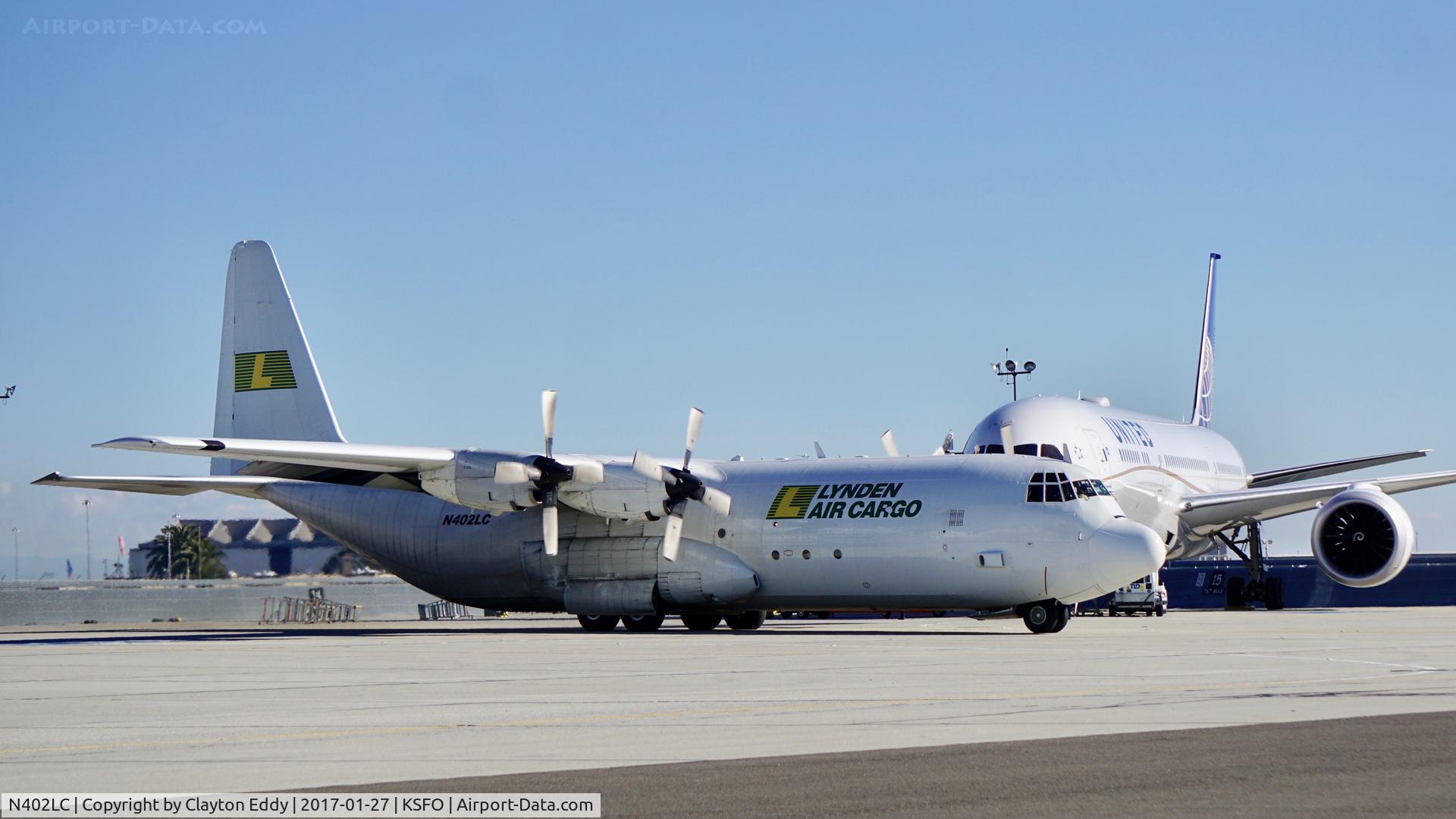 N402LC, 1976 Lockheed L-100-30 Hercules (L-382G) C/N 382-4698, SFO 2017