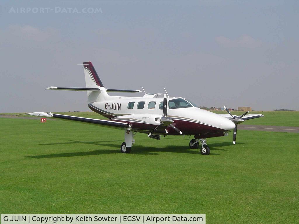 G-JUIN, 1982 Cessna T303 Crusader C/N T30300014, Taken at Old Buckenham Airfield