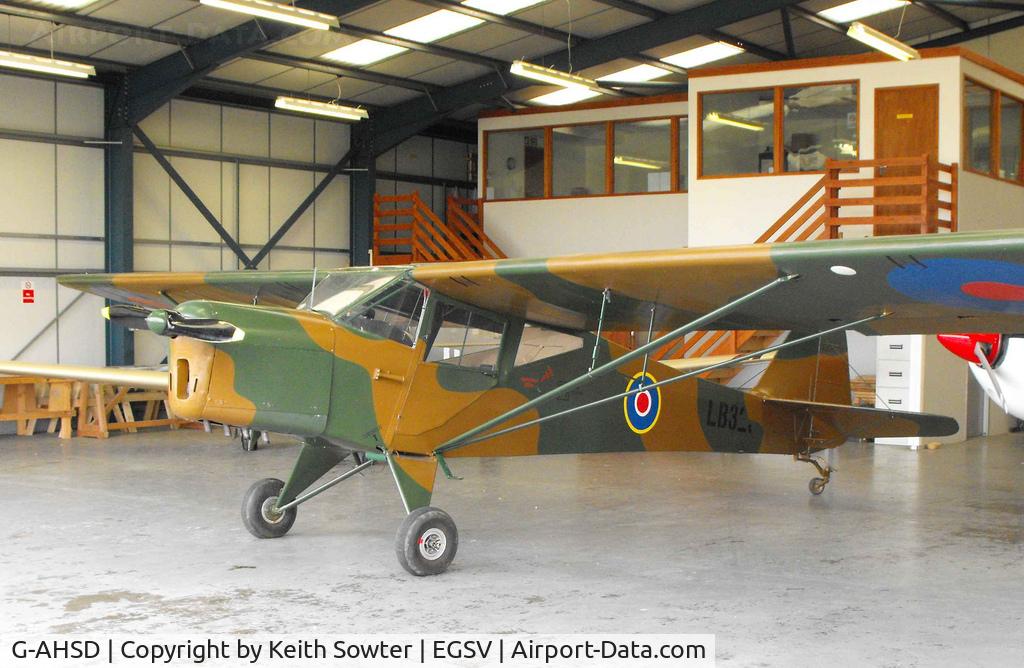 G-AHSD, 1942 Taylorcraft Plus D C/N 182, Old Buckenham Airfield