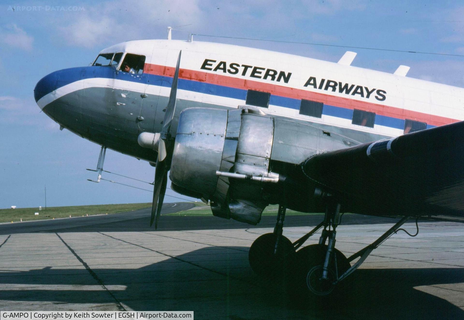 G-AMPO, 1944 Douglas DC-3C-R-1830-90C (C-47B) C/N 33186, Based at Norwich