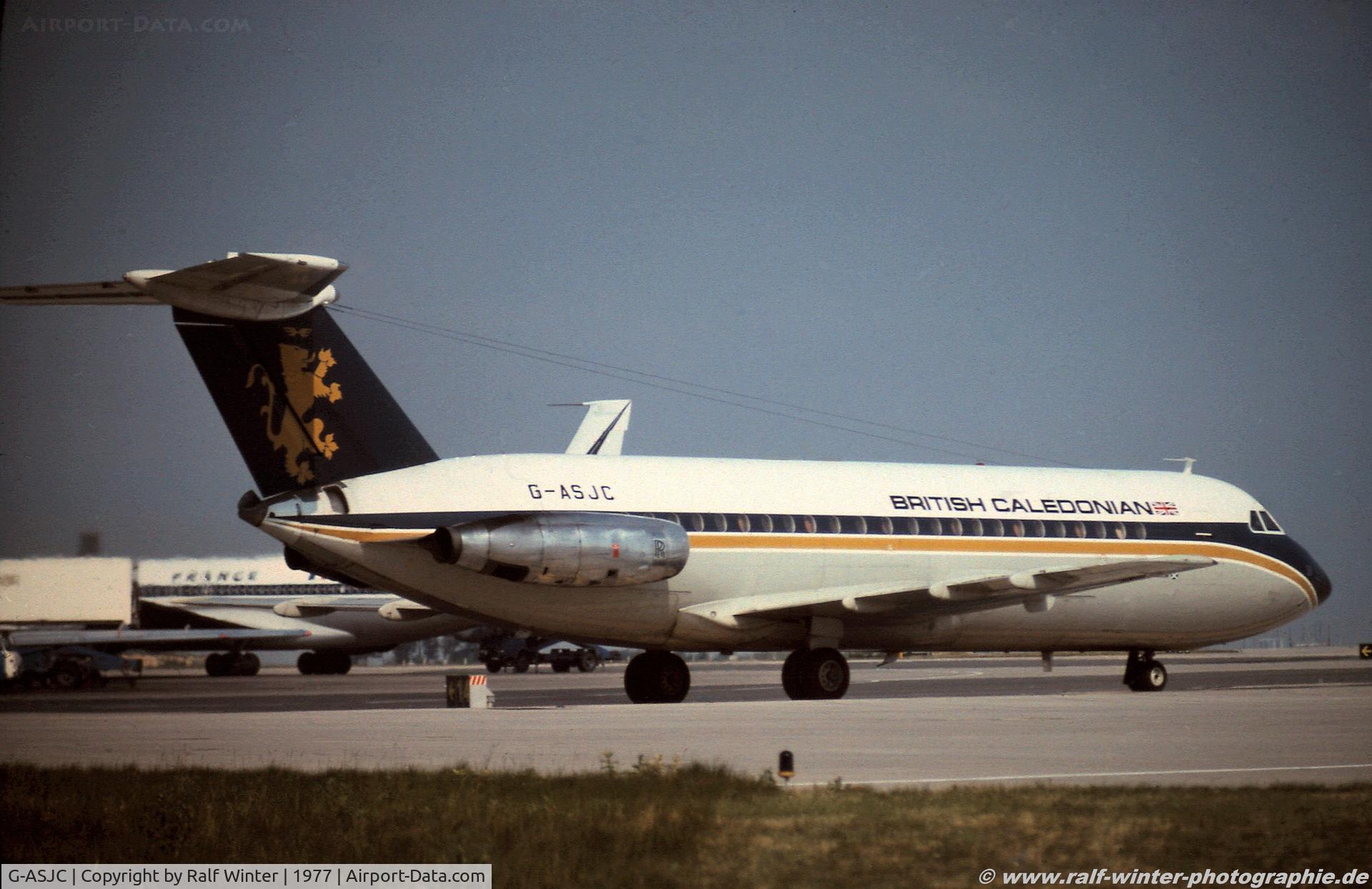 G-ASJC, 1964 BAC 111-201AC One-Eleven C/N BAC.007, BAC 111-201AC - British Caledonien Airways-City of Glasgow - GASJC - 1977