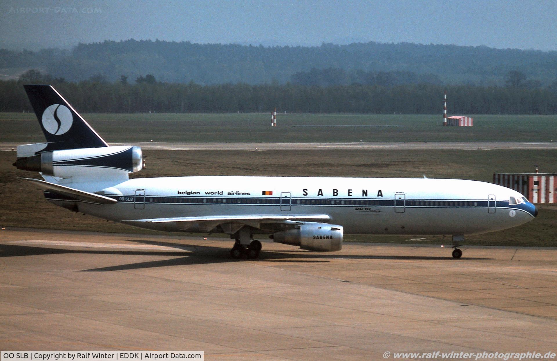 OO-SLB, 1974 McDonnell Douglas DC-10-30F C/N 47907, Douglas DC10-30FL - Sabena World Airlines Belgien - OO-SLB - 1976 - CGN