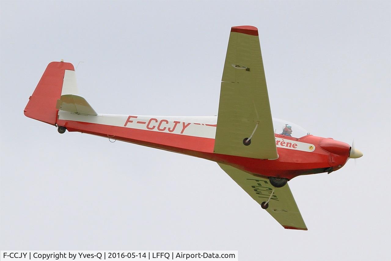 F-CCJY, 1974 Scheibe SF-28A Tandem-Falke Tandem Falke C/N 5763, Scheibe SF-28A Tandem Falke, On display, La Ferté-Alais airfield (LFFQ) Air show 2016