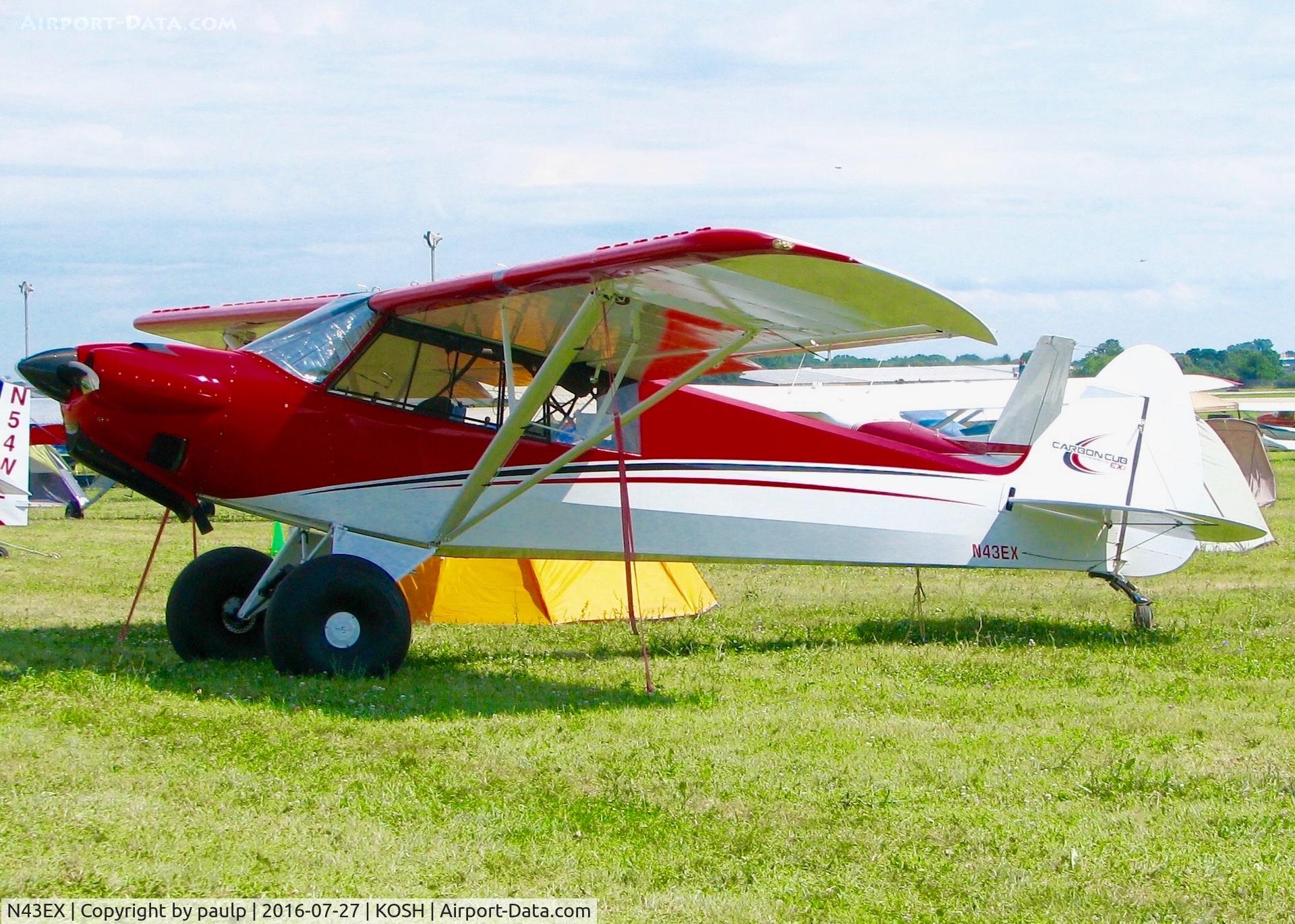 N43EX, 2016 Cub Crafters CCK-1865 Carbon Cub C/N CCK-1865-1019, At Oshkosh.