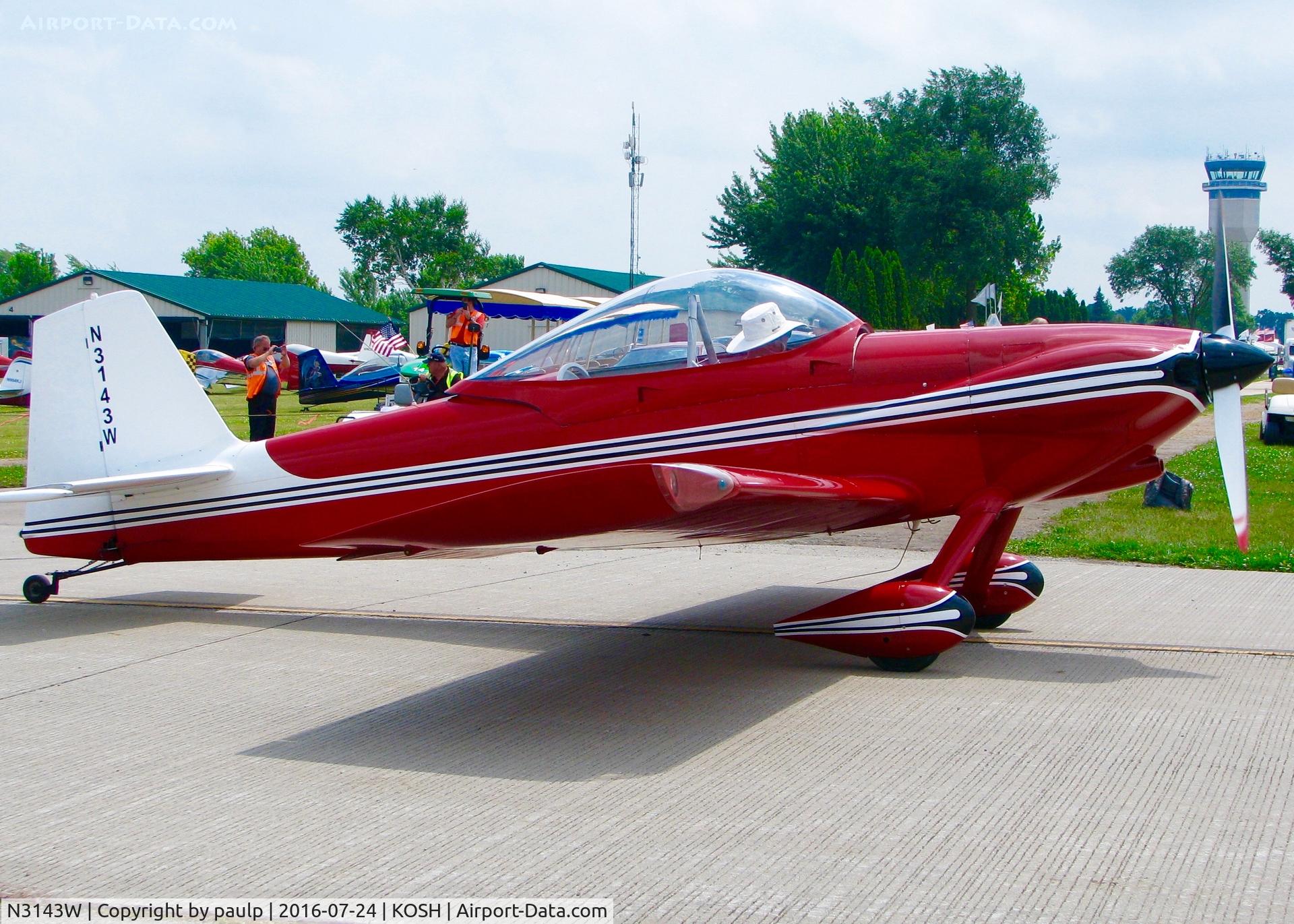 N3143W, 1991 Vans RV-4 C/N 1920, At Oshkosh.