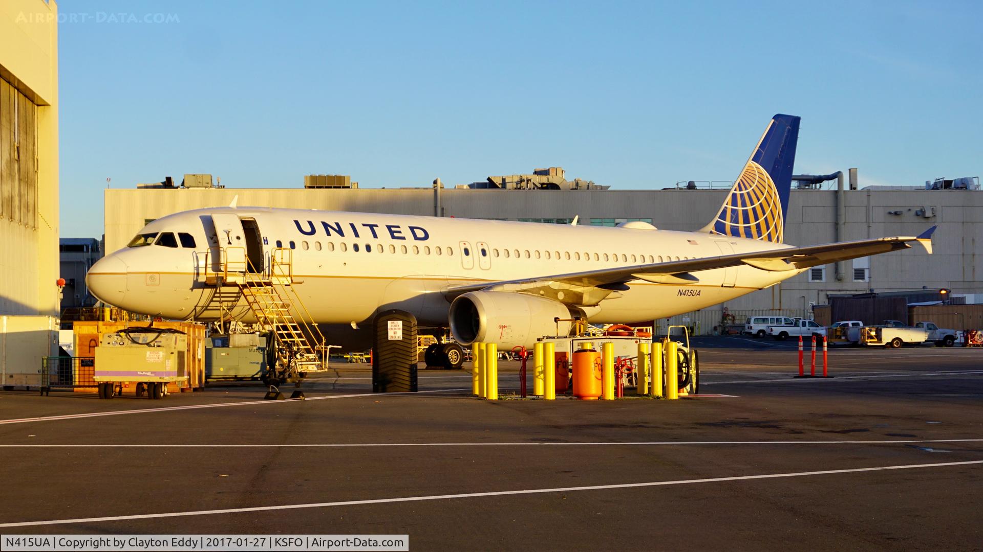 N415UA, 1994 Airbus A320-232 C/N 475, SFO 2017