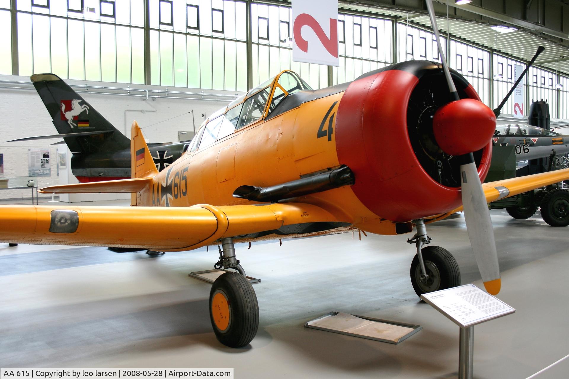 AA 615, 1952 Canadian Car & Foundry T-6H Harvard Mk.4 C/N CCF4-465, Berlin Gatow Museum 28.5.2008