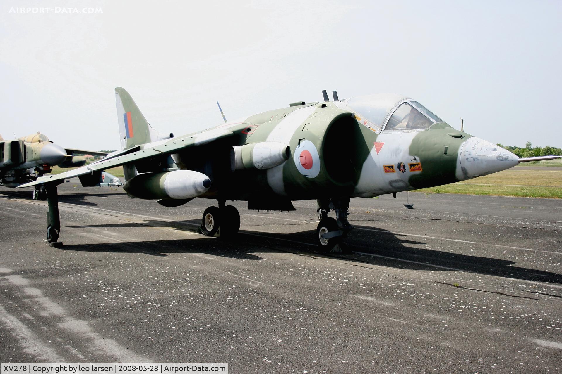 XV278, 1966 Hawker Siddeley Harrier GR.1 C/N Not found XV278, Berlin Gatow Museum 28.5.2008