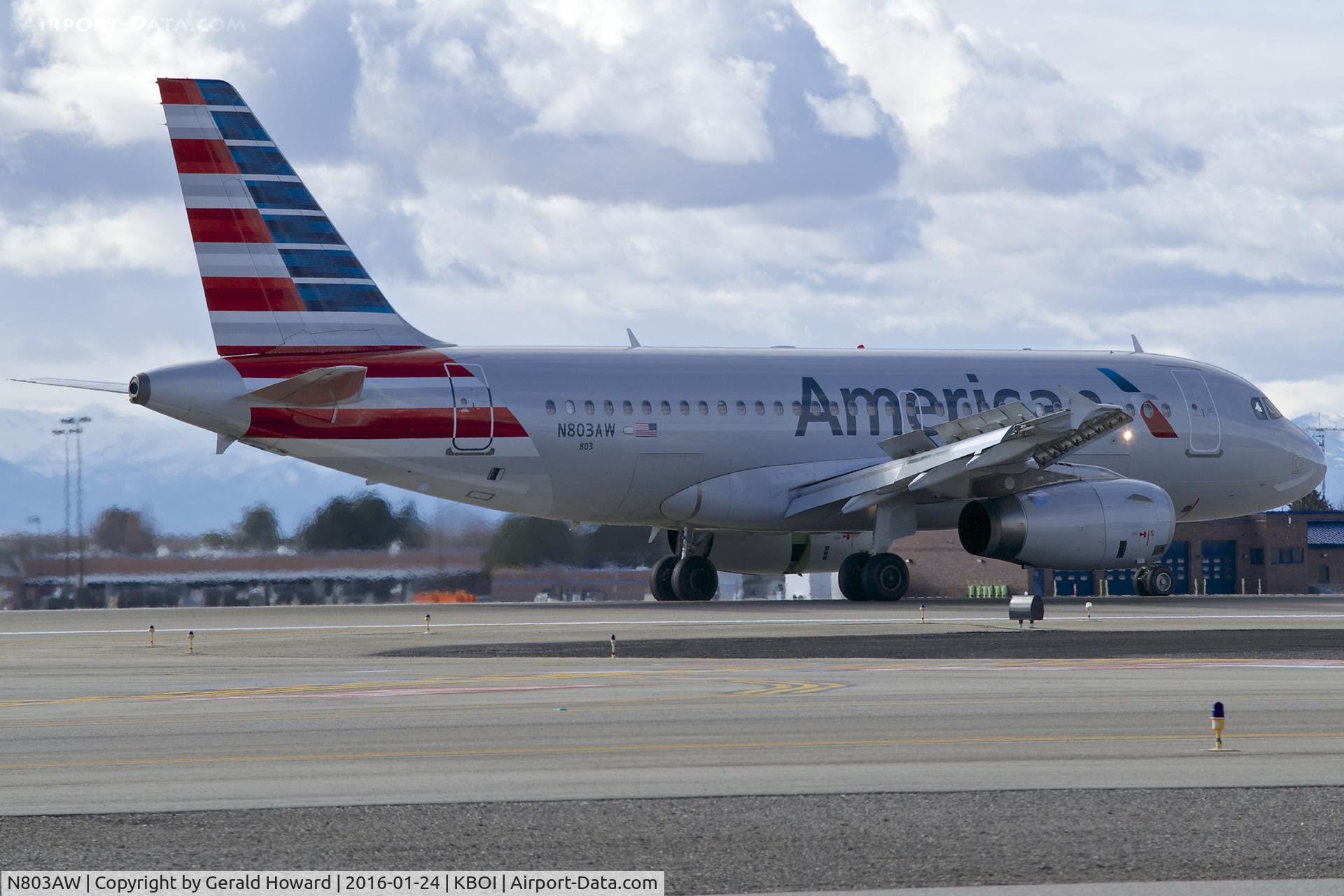 N803AW, 1998 Airbus A319-132 C/N 0931, Landing RWY 28R.